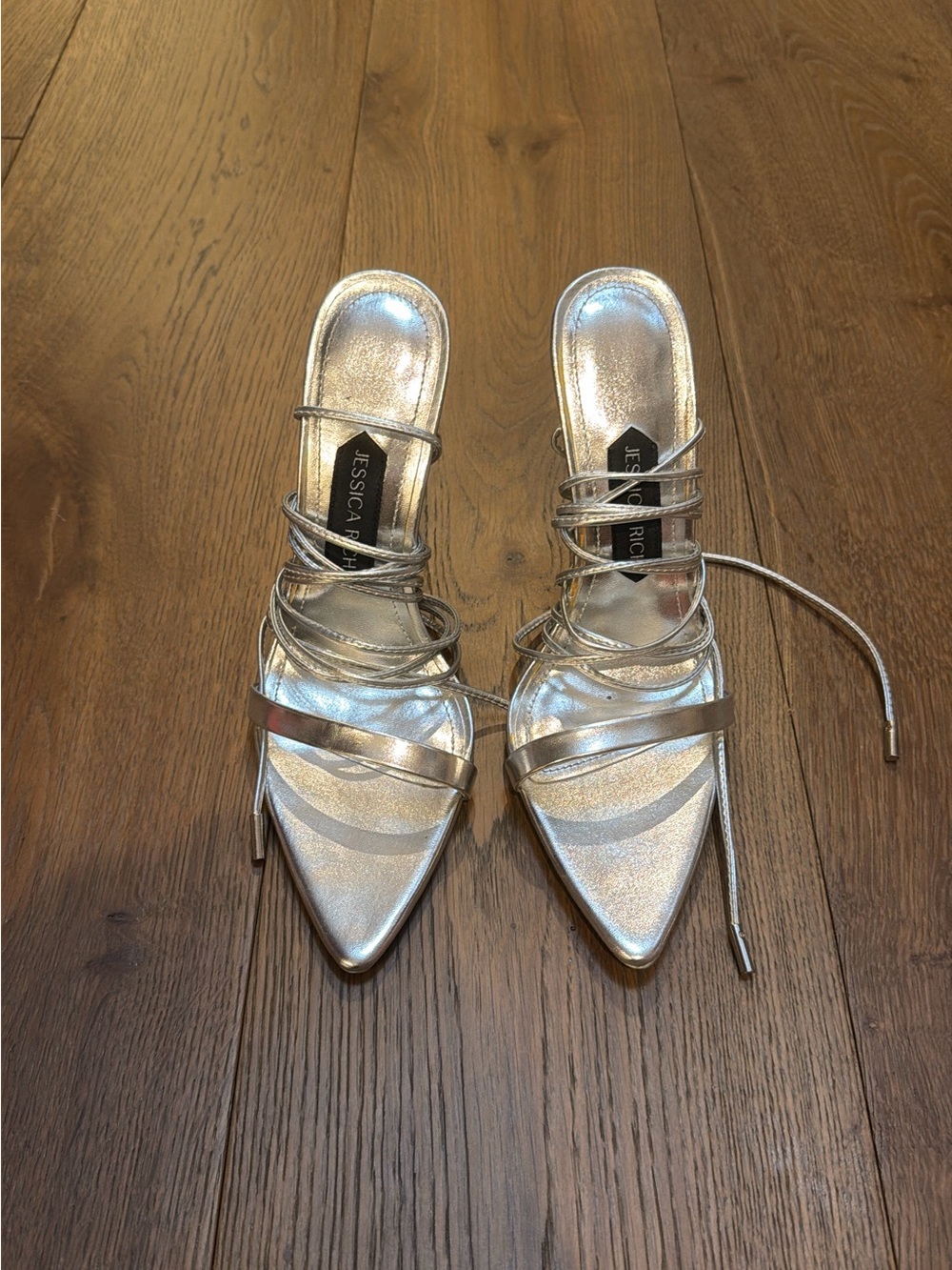 Jessica Rich Silver Strappy Sandals